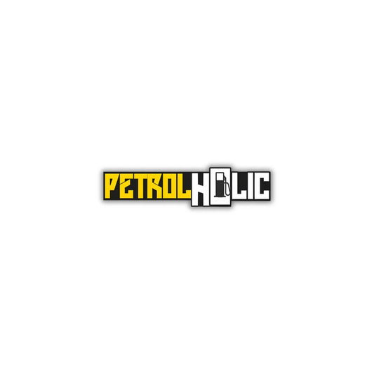 Petrolholic sticker featuring a bold automotive enthusiast design, premium printing, waterproof quality and scratch-resistant finish
