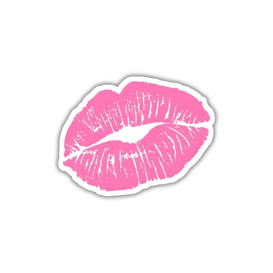 Pink Lips design sticker with stylish high-quality printing, durable finish and zero-residue removal by Drache