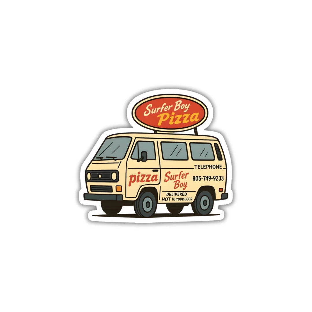 Pizza Truck high-quality premium sticker with zero residue by Drache