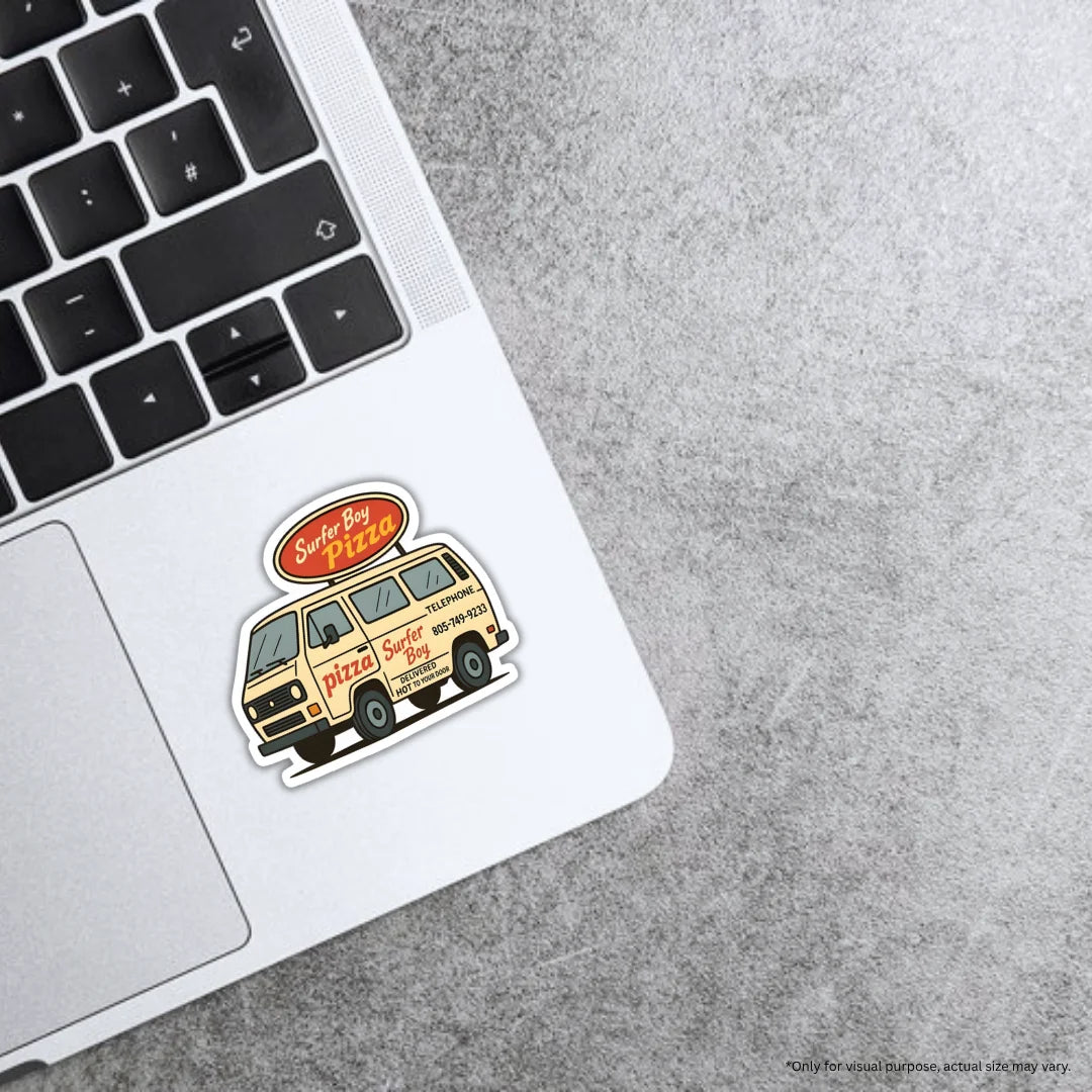 Pizza Truck premium waterproof and scratch-resistant sticker by Drache
