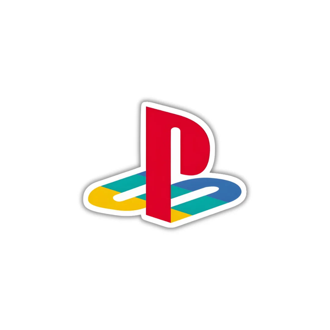PlayStation Logo design sticker with stylish high-quality printing, durable finish and zero-residue removal by Drache