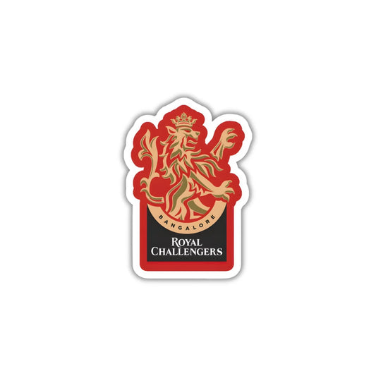 RCB Logo high-quality premium sticker with zero residue by Drache