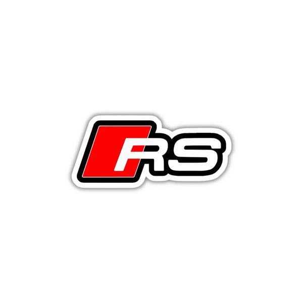 RS Audi design sticker with crisp high-quality printing, durable finish and zero-residue removal by Drache