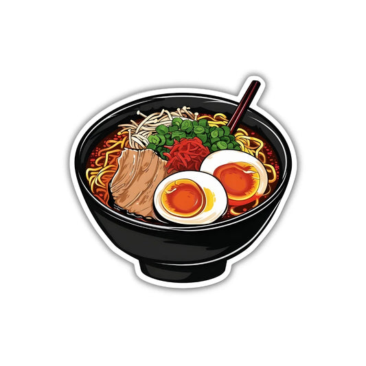 Ramen design sticker with stylish high-quality printing, durable finish and zero-residue removal by Drache