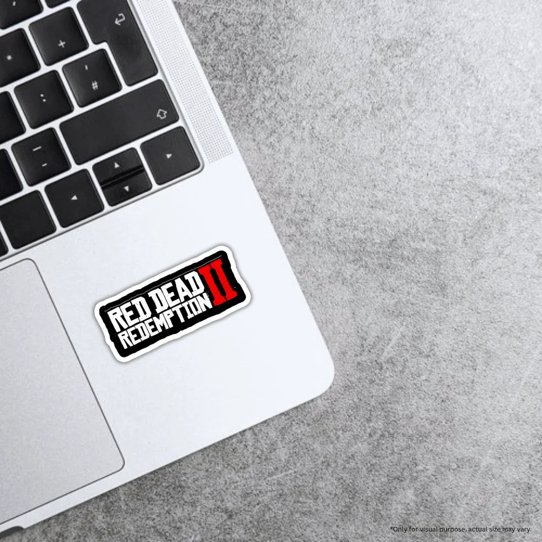 Red Dead Redemption Logo design sticker with stylish high-quality printing, durable finish and zero-residue removal by Drache