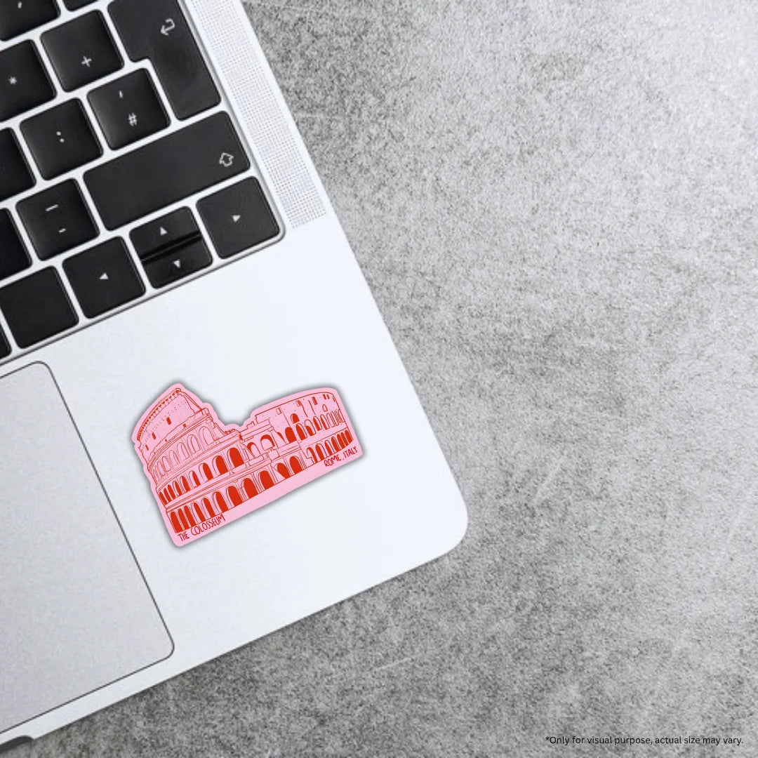 Rome travel design sticker with durable finish, high-quality printing and zero-residue removal by Drache