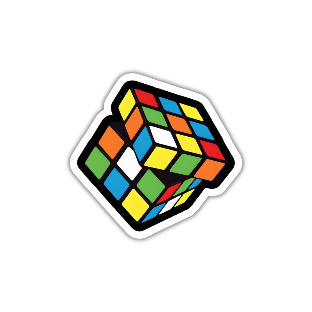 Rubik’s Cube design sticker with stylish high-quality printing, durable finish and zero-residue removal by Drache
