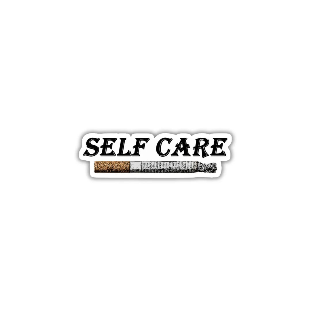 Self Care high-quality premium sticker with zero residue by Drache