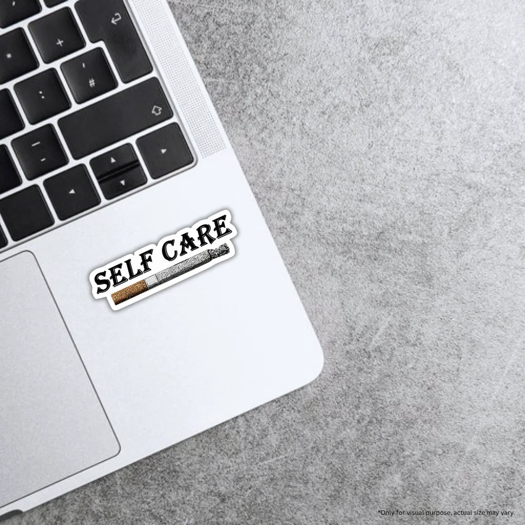 Self Care premium waterproof and scratch-resistant sticker by Drache