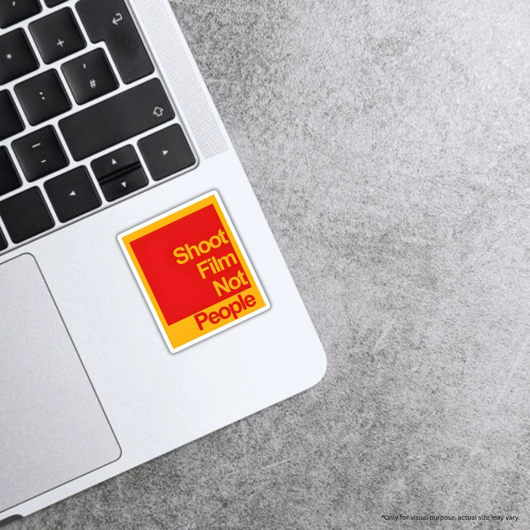 Shoot Film design sticker with stylish high-quality printing, durable finish and zero-residue removal by Drache