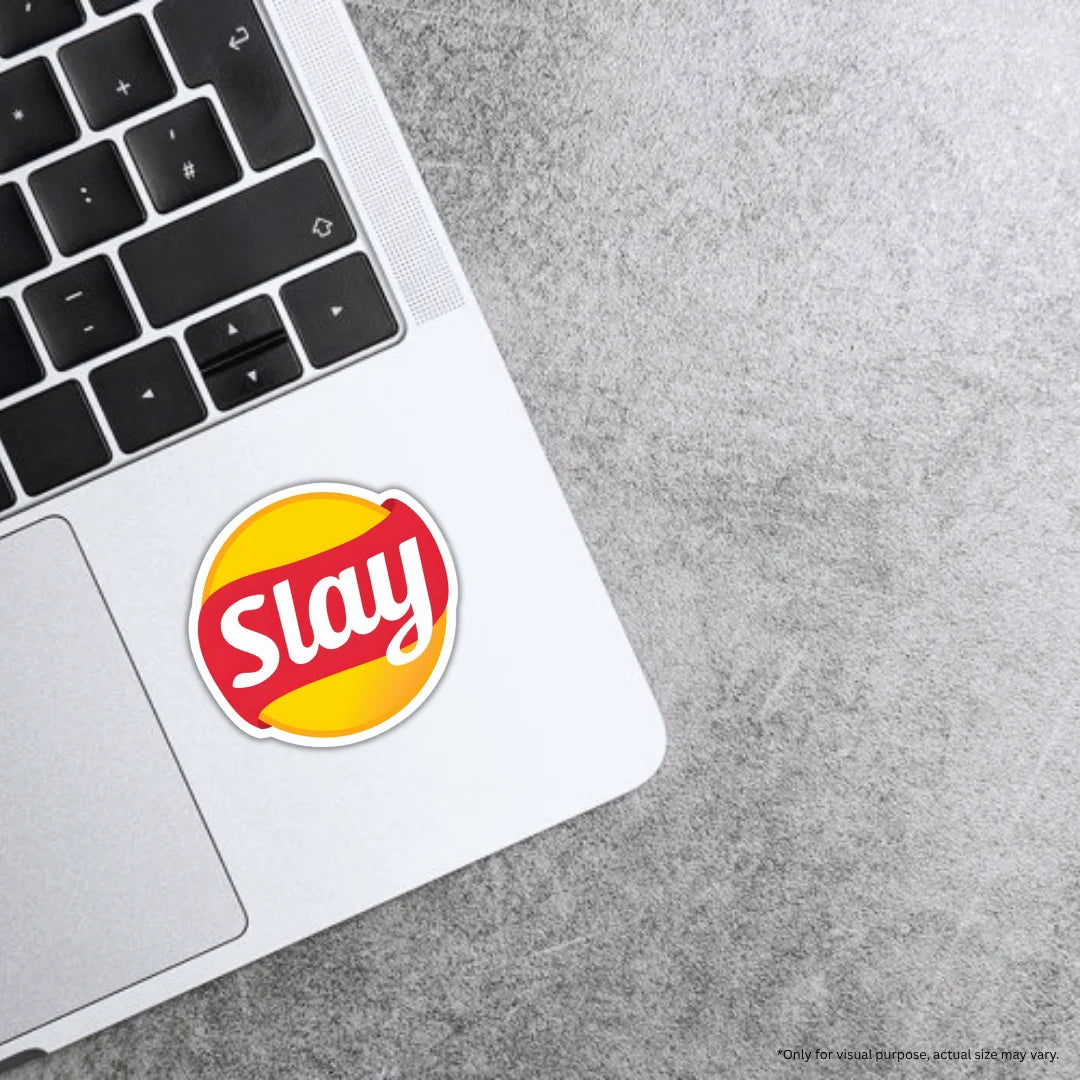 Slay design sticker with stylish high-quality printing, durable finish and zero-residue removal by Drache