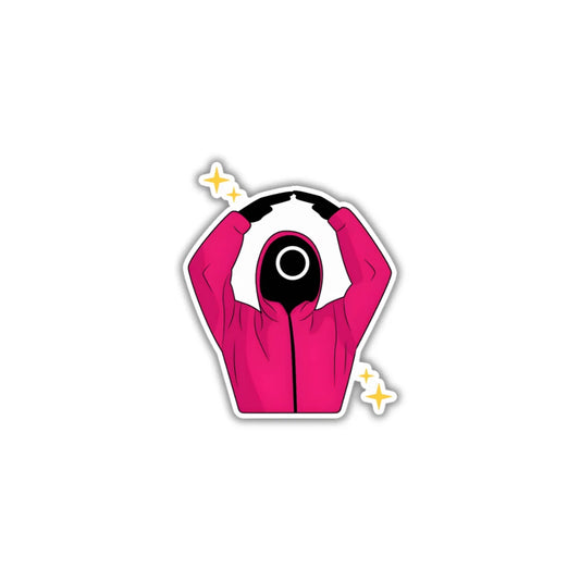 Squid Game Character 2 high-quality premium sticker with zero residue by