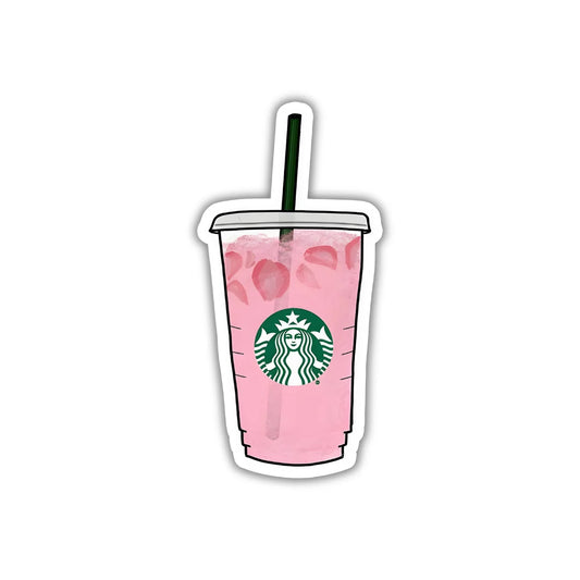 Starbucks Pink Drink design sticker with stylish high-quality printing, durable finish and zero-residue removal by Drache
