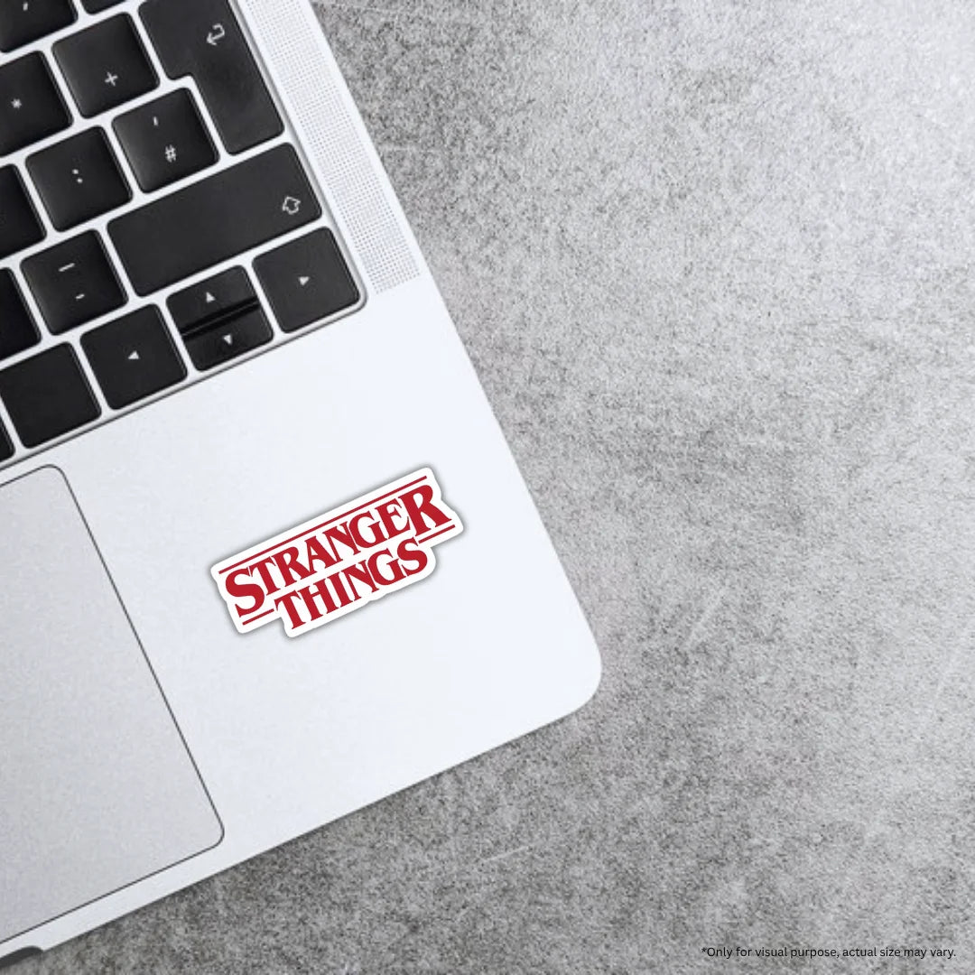 Stranger Things Logo premium waterproof and scratch-resistant sticker by Drache