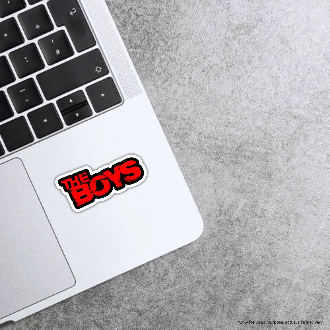 The Boys sticker featuring a bold superhero series-inspired design, premium printing, waterproof quality and scratch-resistant finish