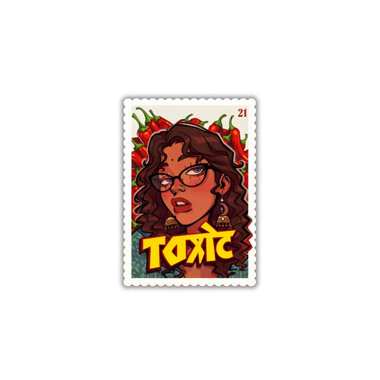 Toxic Post Card premium waterproof and scratch-resistant sticker by Drache