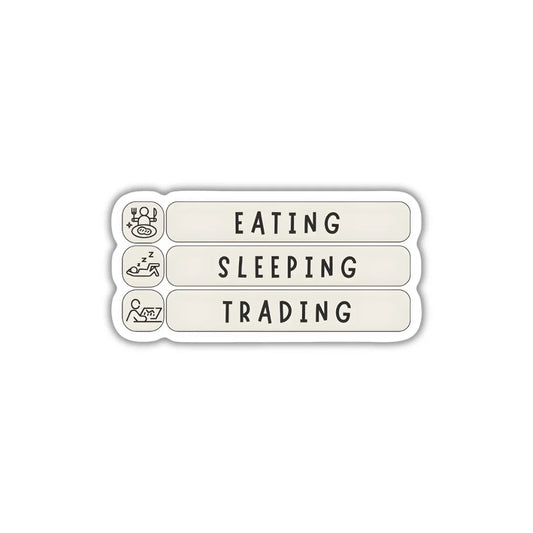 Trading Routine design sticker with stylish high-quality printing, durable finish and zero-residue removal by Drache