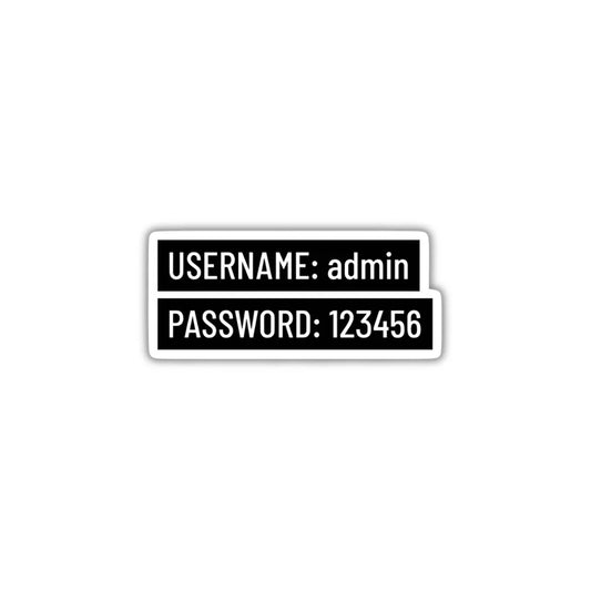 User Password design sticker with crisp high-quality printing, durable finish and zero-residue removal by Drache