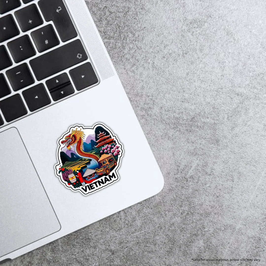 Vietnam design sticker with high-quality printing, durable finish and clean zero-residue removal by Drache