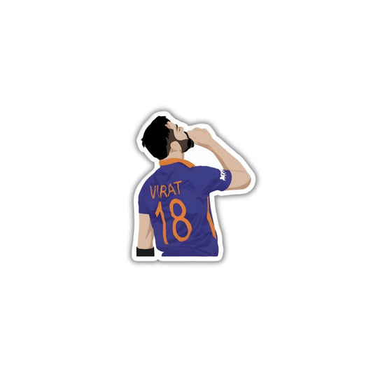 Virat 18 design sticker with durable finish, high-quality printing and zero-residue removal by Drache