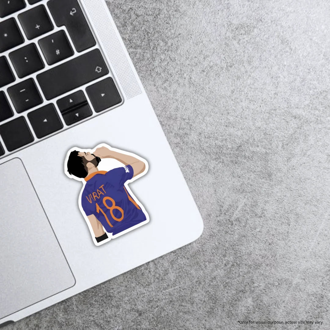 Virat 18 sticker featuring premium printing, waterproof quality and scratch-resistant finish by Drache